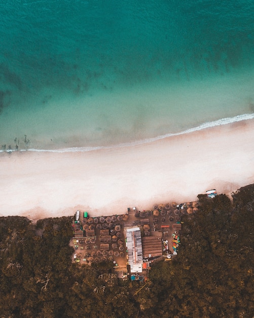 Scenery of the frozen ocean in Rio de Janeiro