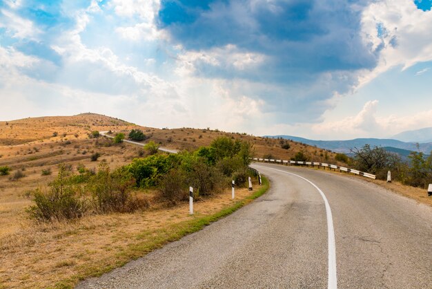 Scenic mountain road