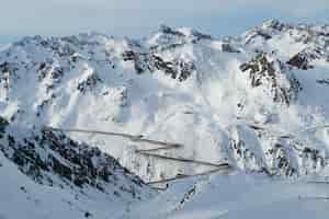 Foto gratuita montagne panoramiche nelle alpi austriache