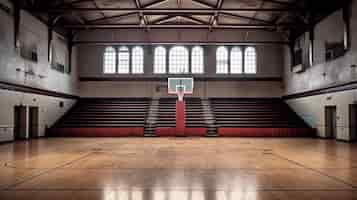 Free photo school gymnasium background