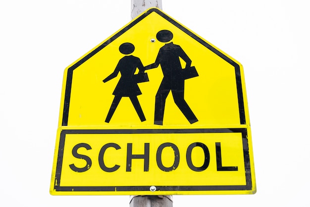 School sign closeup 