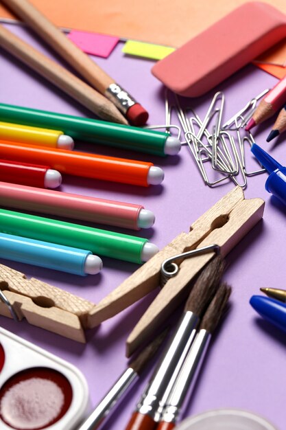 School supplies for art classes