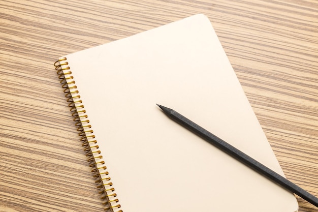 School supplies on wooden background