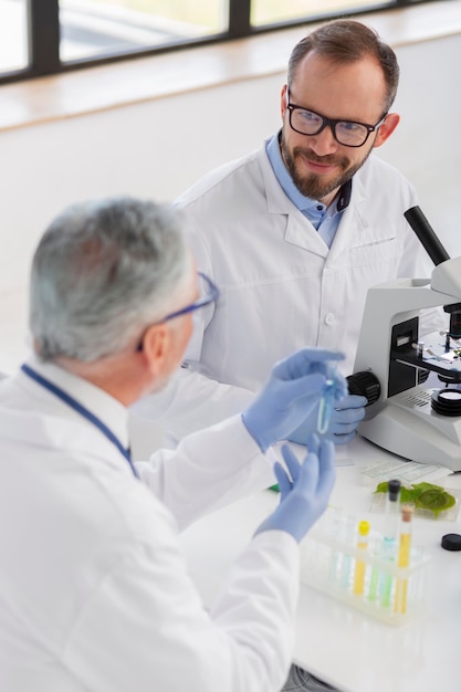 Scientist Working with Microscope – Free Stock Photos