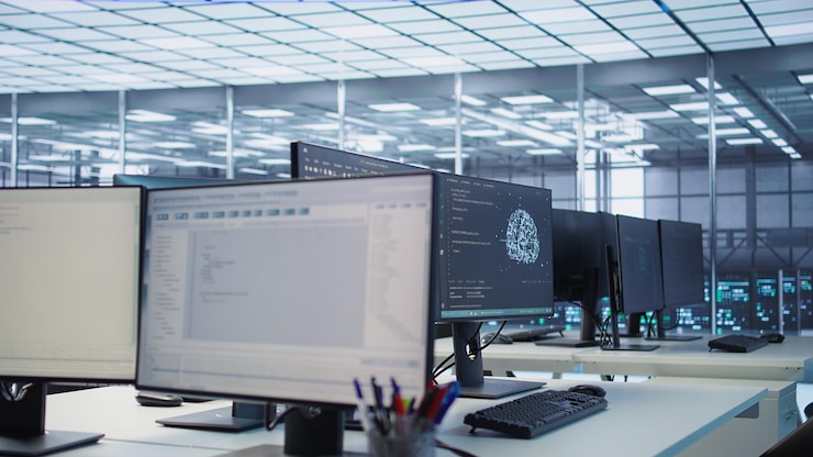 Free Photo scripts running on desktop pc monitors upgrading servers in data center