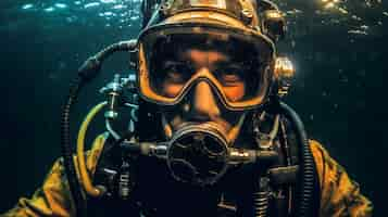 Free photo scuba diving ai generated