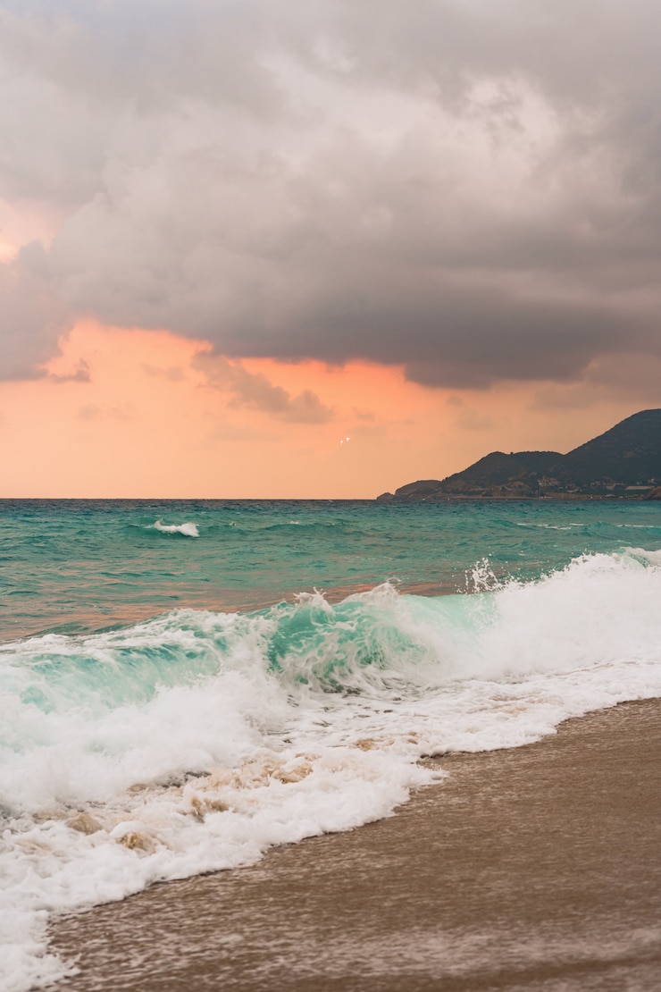 無料Photo 海と青空の背景。