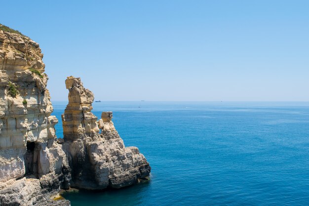 Sea cliff erosion and stack formation