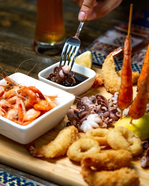 Sea food on the table