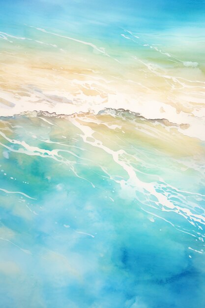 Sea landscape with digital art style