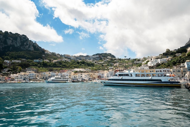 Sea port of Capri Italy
