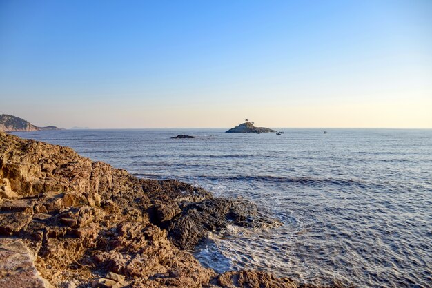 Sea with rocks