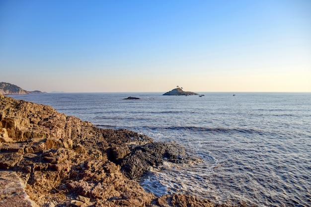 Sea with rocks