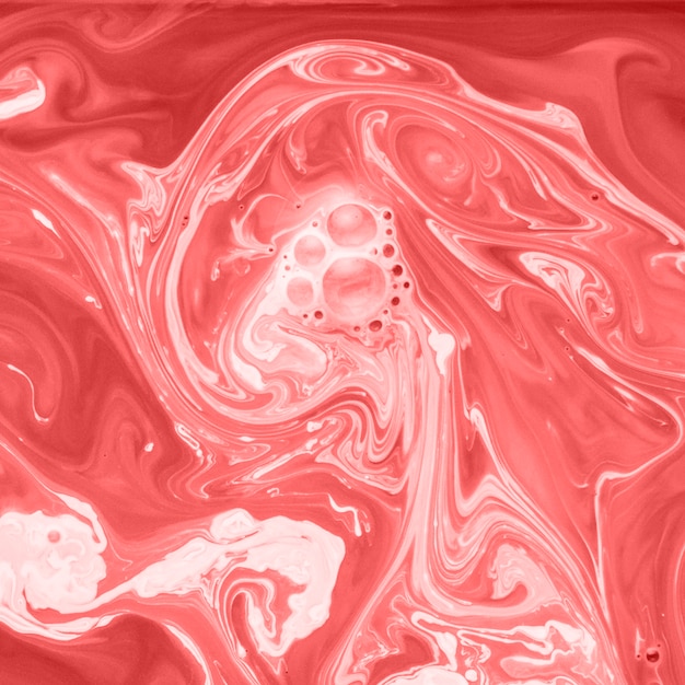 Seamless abstract red and white pattern in marble style