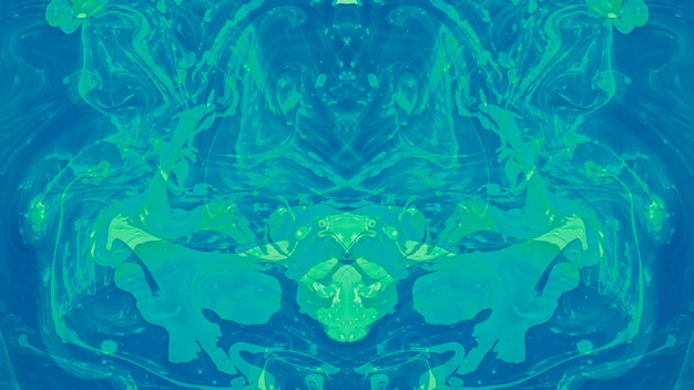 Seamless ethnic kaleidoscope pattern abstract liquid paint