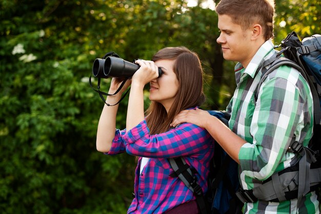 Searching young couple