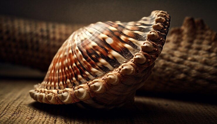 Free Photo seashell spirals decorate aquarium of tropical seafood generated by ai