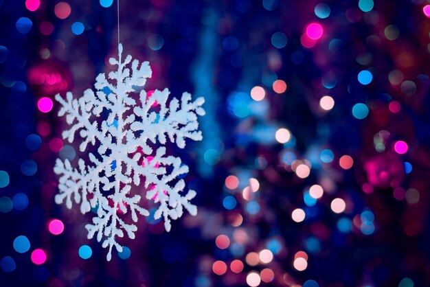 Selective focus shot of Christmas ornaments and decorations