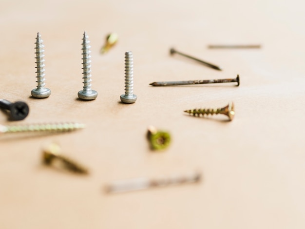 Self-tapping screws, nails and bolts