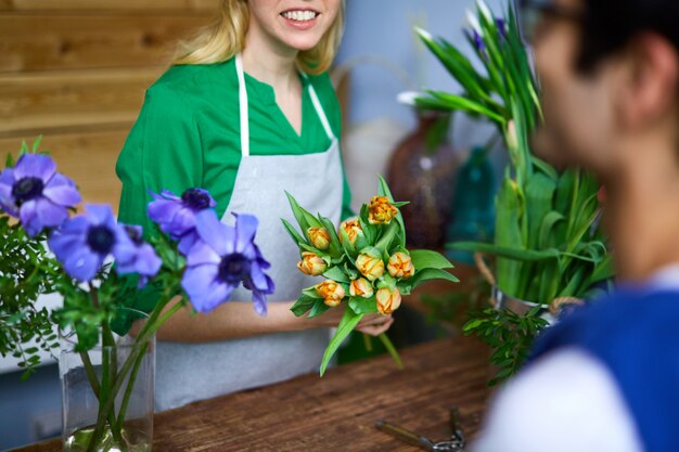 Selling tulips