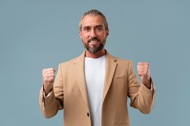 Senior businessman in formal clothes