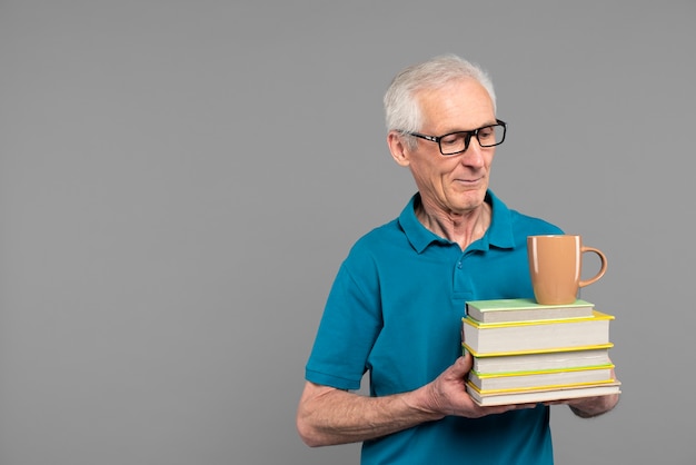 Free photo senior person gesturing isolated