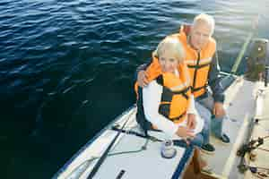 Free photo seniors sailing