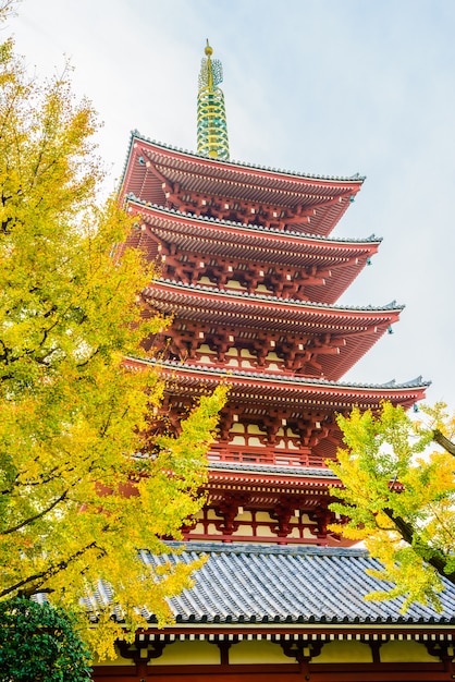 Бесплатное фото Храм сэнсодзи
