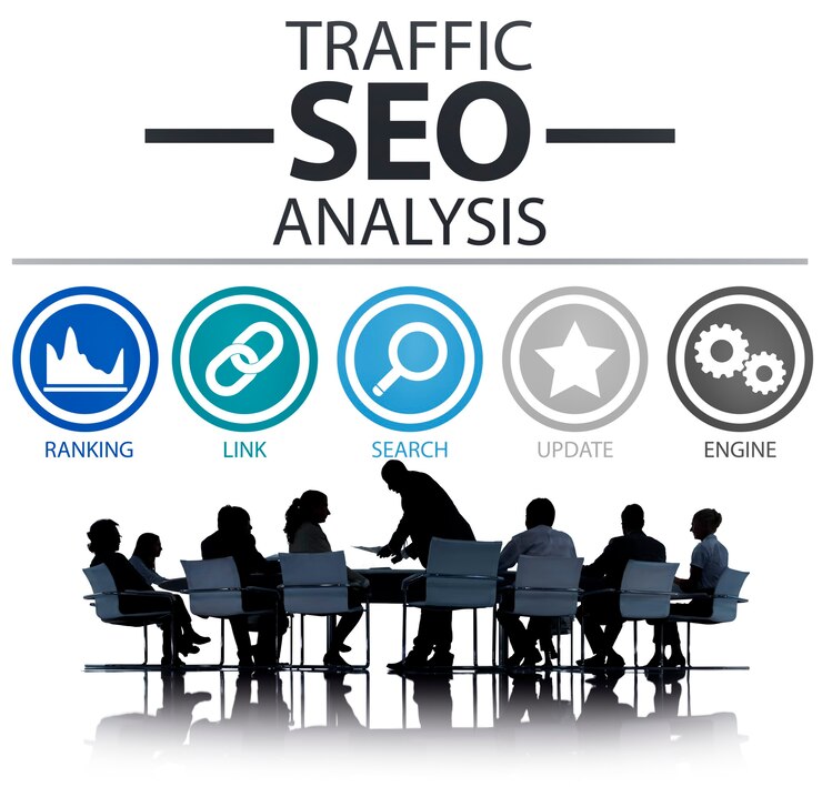 Free Photo seo analysis on business meeting
