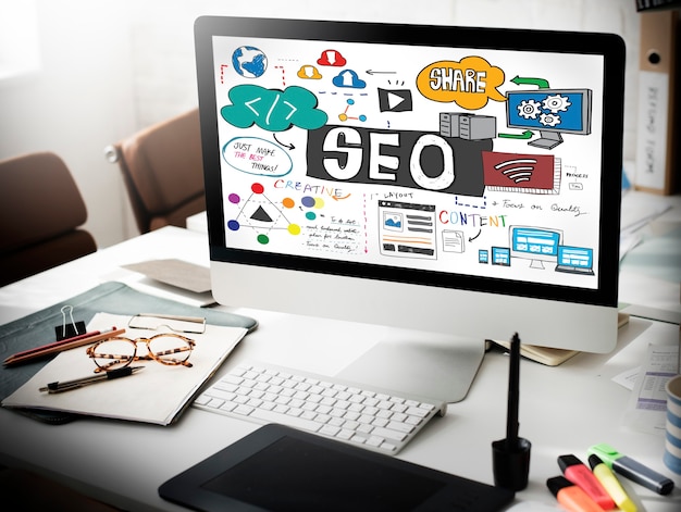 Free photo seo search engine optimization internet digital concept