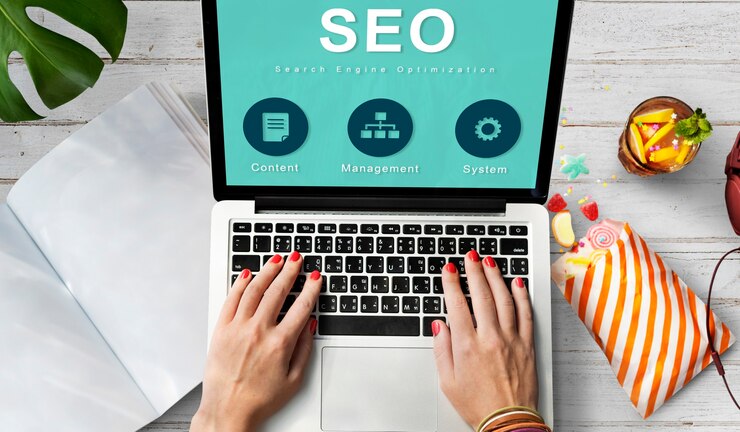 Free Photo seo website development data network concept