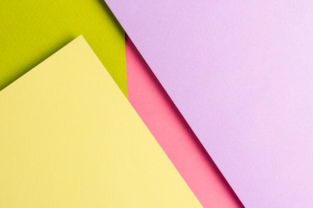 Free photo set of colorful paper sheets with copy space