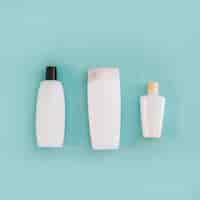 Free photo set of cosmetics bottles