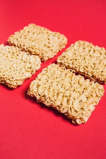 Set of dried noodles