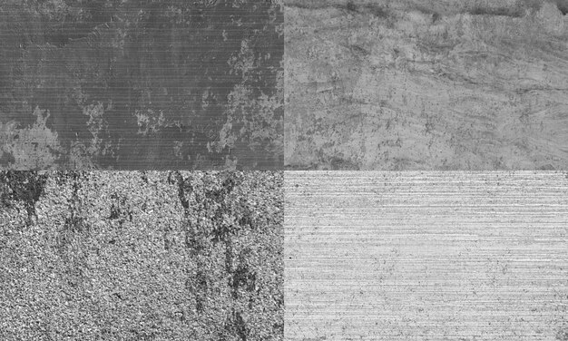 Set of four concrete textures