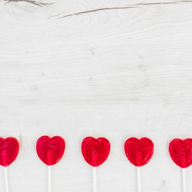 Set of lollipops on wands