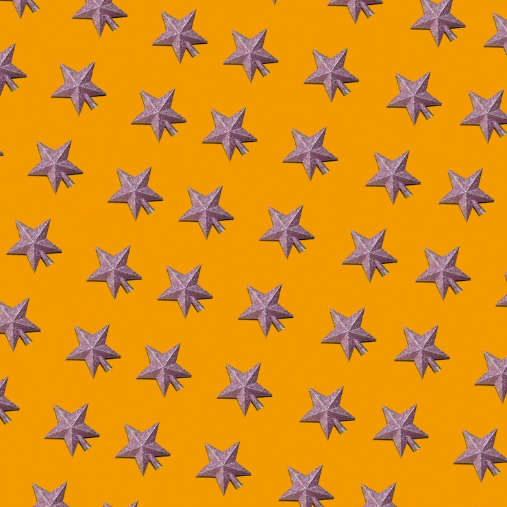 Free Photo set of ornament grey stars