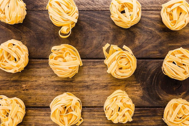 Set of tagliatelle pasta