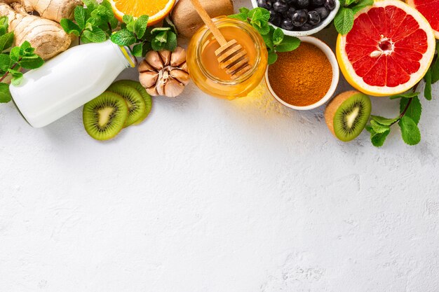 Premium Photo Set Vegetables And Fruits To Boost Immune System premium-photo-set-vegetables-and-fruits-to-boost-immune-system