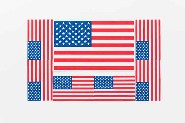several flags of united states