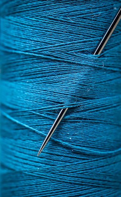 Free photo sewing threads closeup