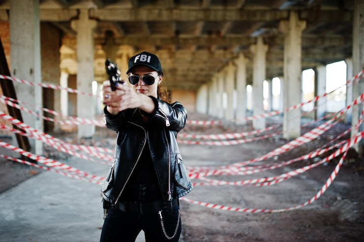 무료 Photo abadoned 장소에서 섹시한 fbi 여성 요원