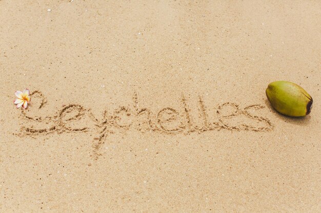 Seychelles on the beach