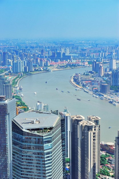 Shanghai aerial in the day