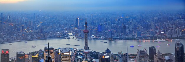 Shanghai aerial panorama