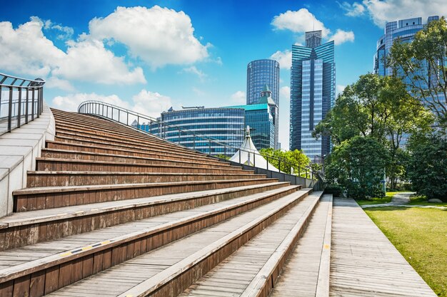 Шанхае достопримечательность pudong skyline sun