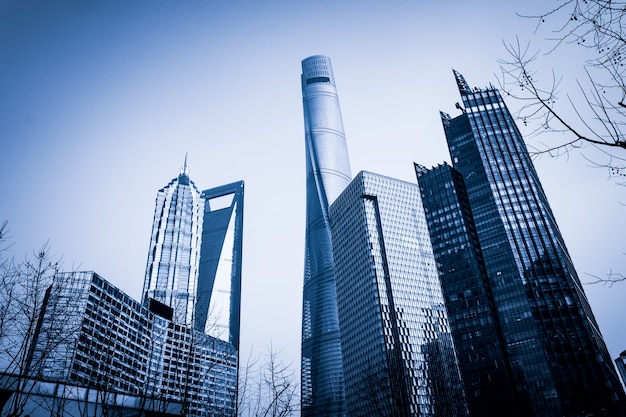 Foto gratuita quartiere degli affari di shanghai lujiazui