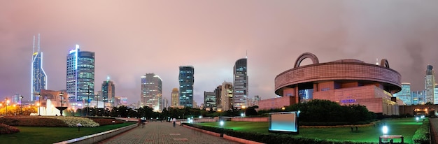 Foto gratuita shanghai di notte