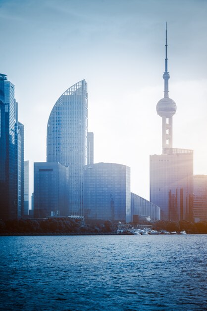 Shanghai skyline panorama