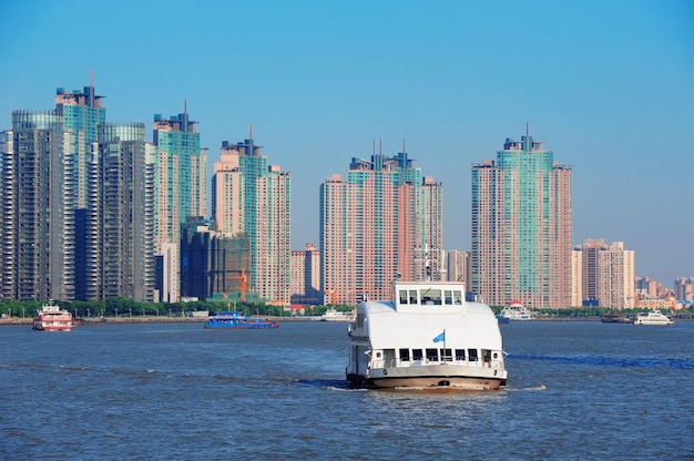 Free photo shanghai skyline